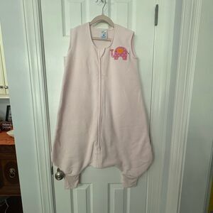 Halo SleepSack Big Kids Wearable Blanket Pink Elephant 2T–3T Fleece